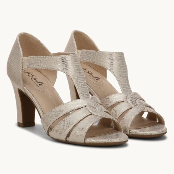 LifeStride Caramel Strappy Sandal - Picture 1 of 8